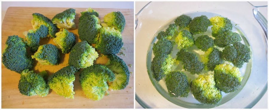 Cortar y lavar brócoli