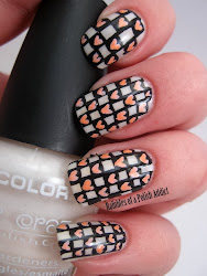 checkered twin posts pattern nail nails