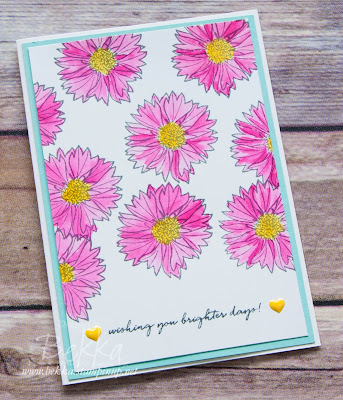 Watercoloured Get Well Soon Card featuring the Touches of Texture Stamp Set from Stampin' Up! UK