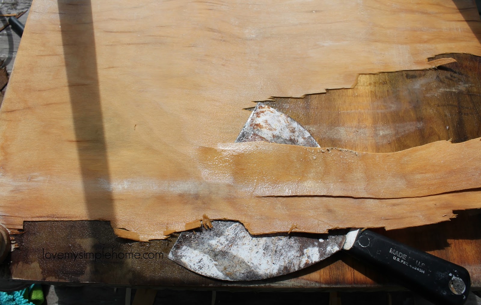 How to remove wood veneer from wood furniture love my simple home