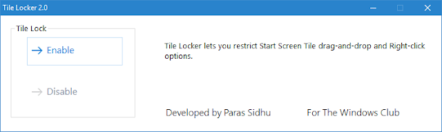Tile Locker 2 per Windows 10