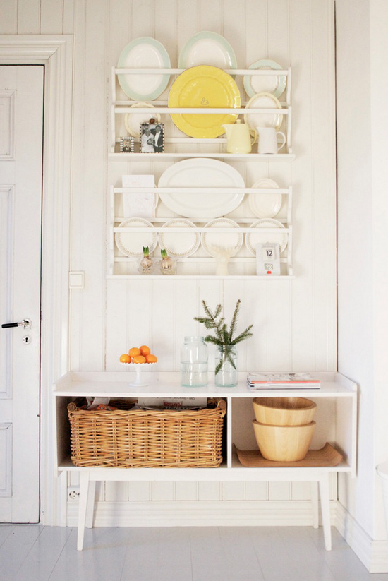White kitchen inspiration with a subtle country vibe. 