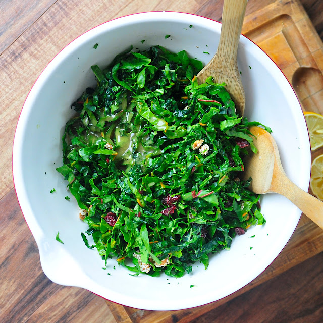Simply Gourmet Kale Salad with Maple Dijon Salad Dressing