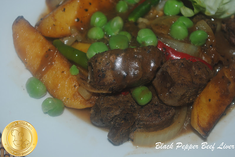 PATYSKITCHEN BLACK PEPPER BEEF LIVER / HATI LEMBU MASAK LADA HITAM