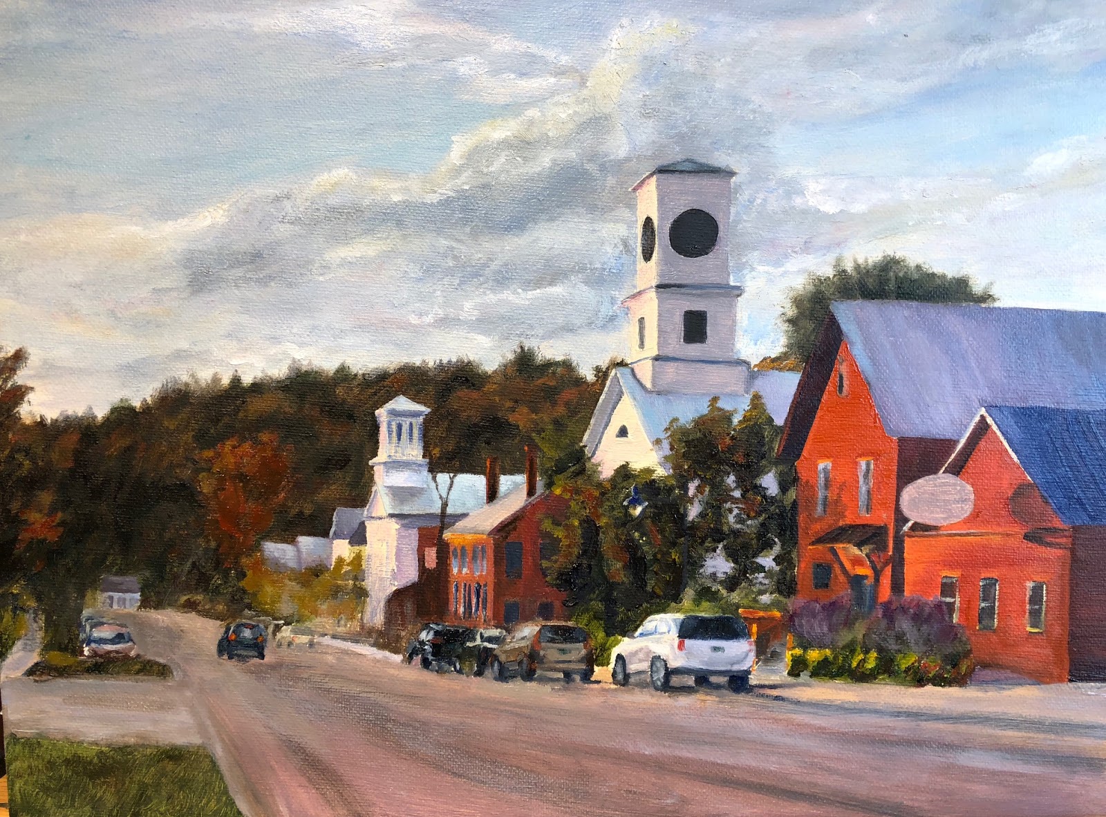 Kitty Moore Art Blog Johnson, Vermont Painting The Town of Johnson