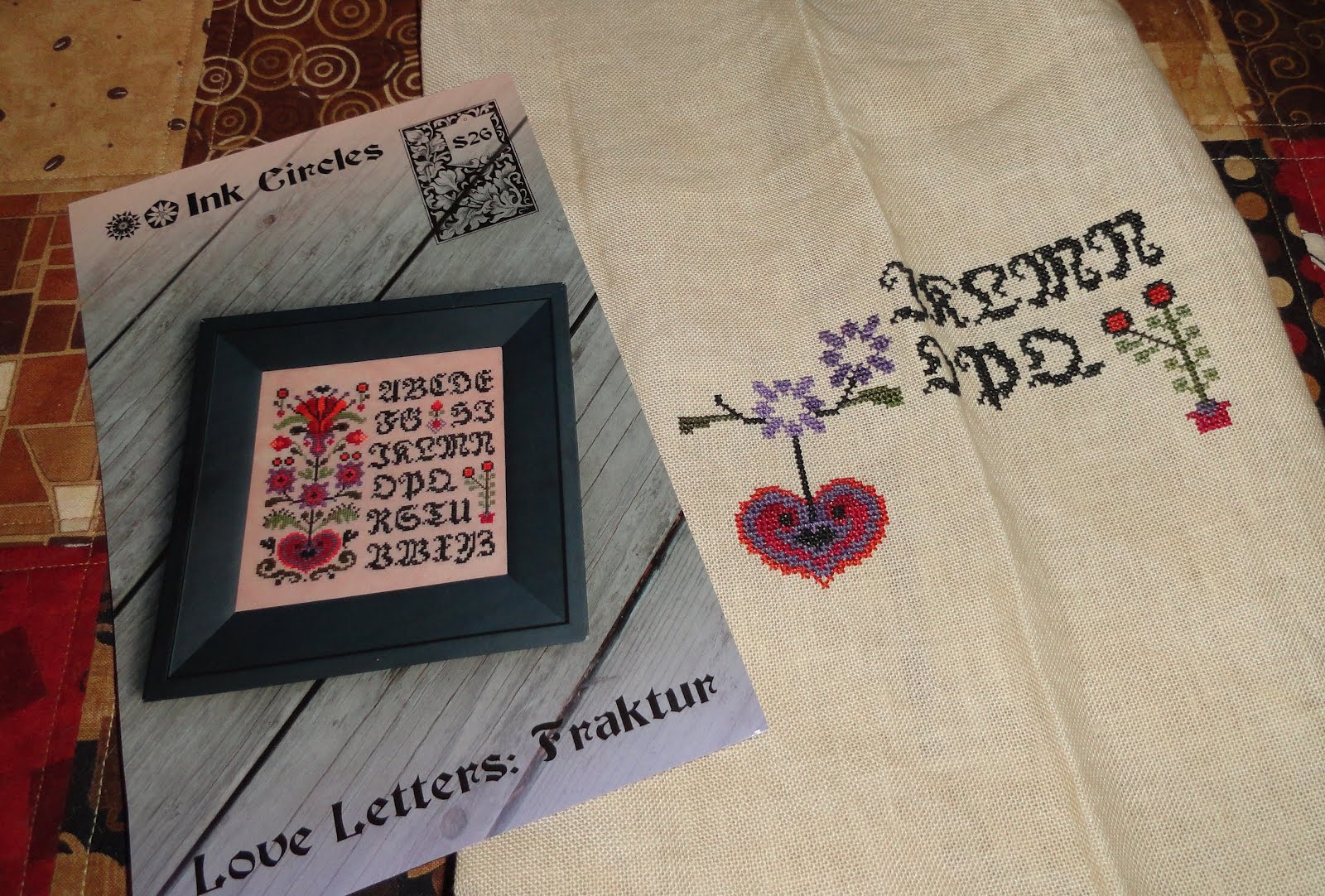 Sharon's Cross Stitch Obsession Fraktur WIP and Stash Enhancement!