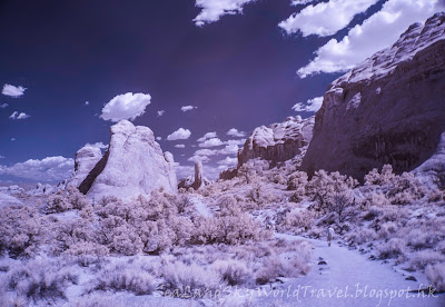 紅外線攝影, 相片, 照片, 美國拱門國家公園, arches national park, infra-red photography, photo