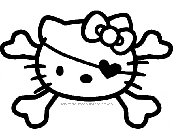 a coloring pages of hello kitty - photo #22