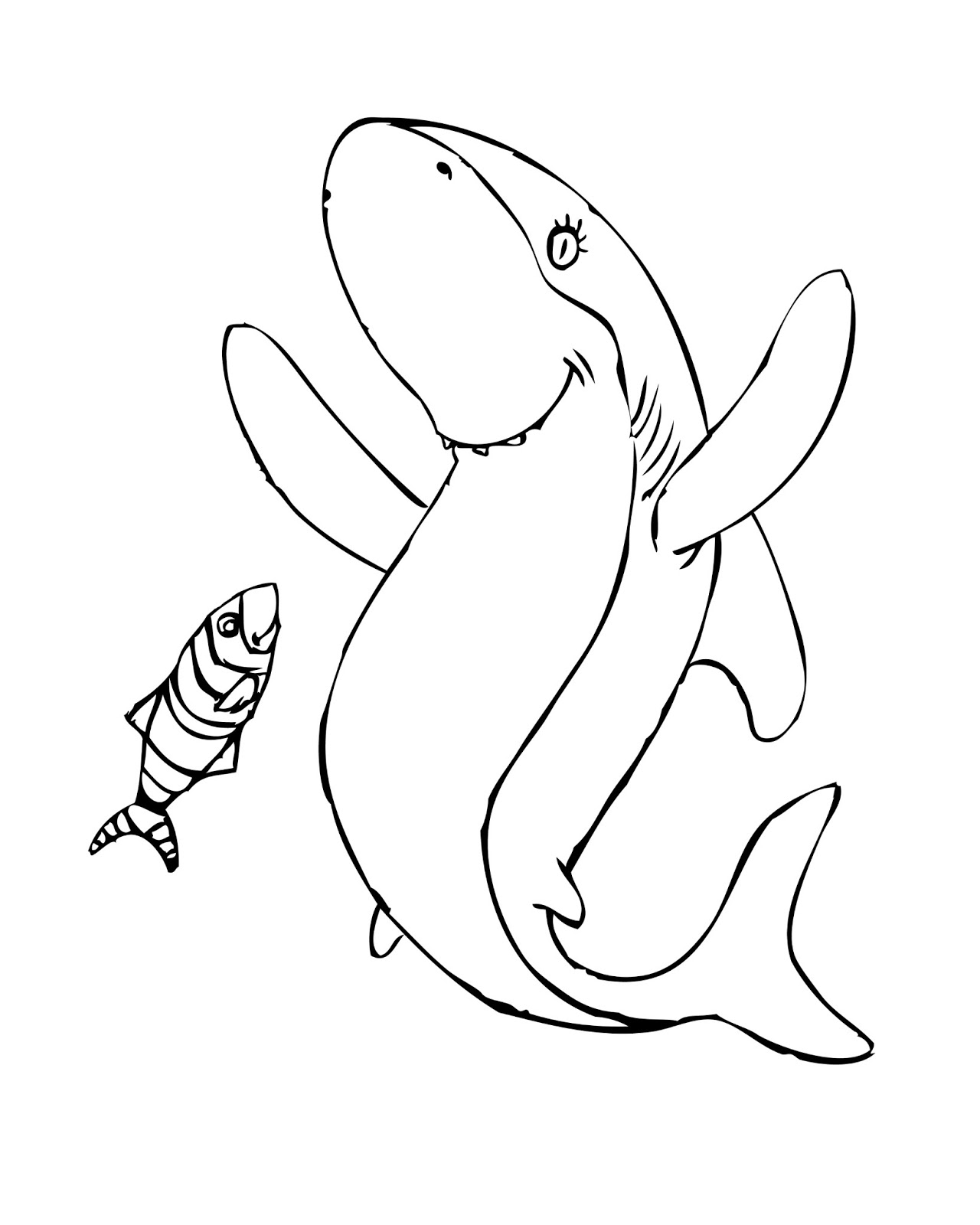Saw Shark Pages Coloring Pages