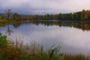 Fall water reflection Norway Michigan
