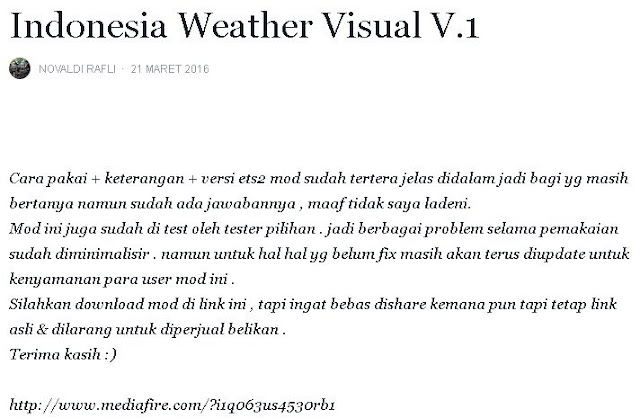 Indonesia Weather Visual V.1