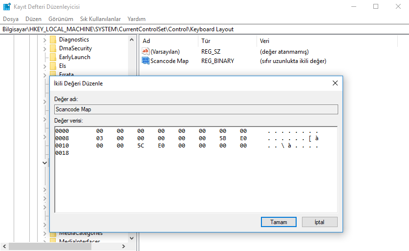 Windows 10' da Win tuşunu devre dışı bırakma 3 Windows 10 da Win tu%25C5%259Funu devre d%25C4%25B1%25C5%259F%25C4%25B1 b%25C4%25B1rakma 3