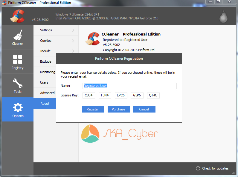 CCleaner 5.25 Full Patch SKA_Cyber