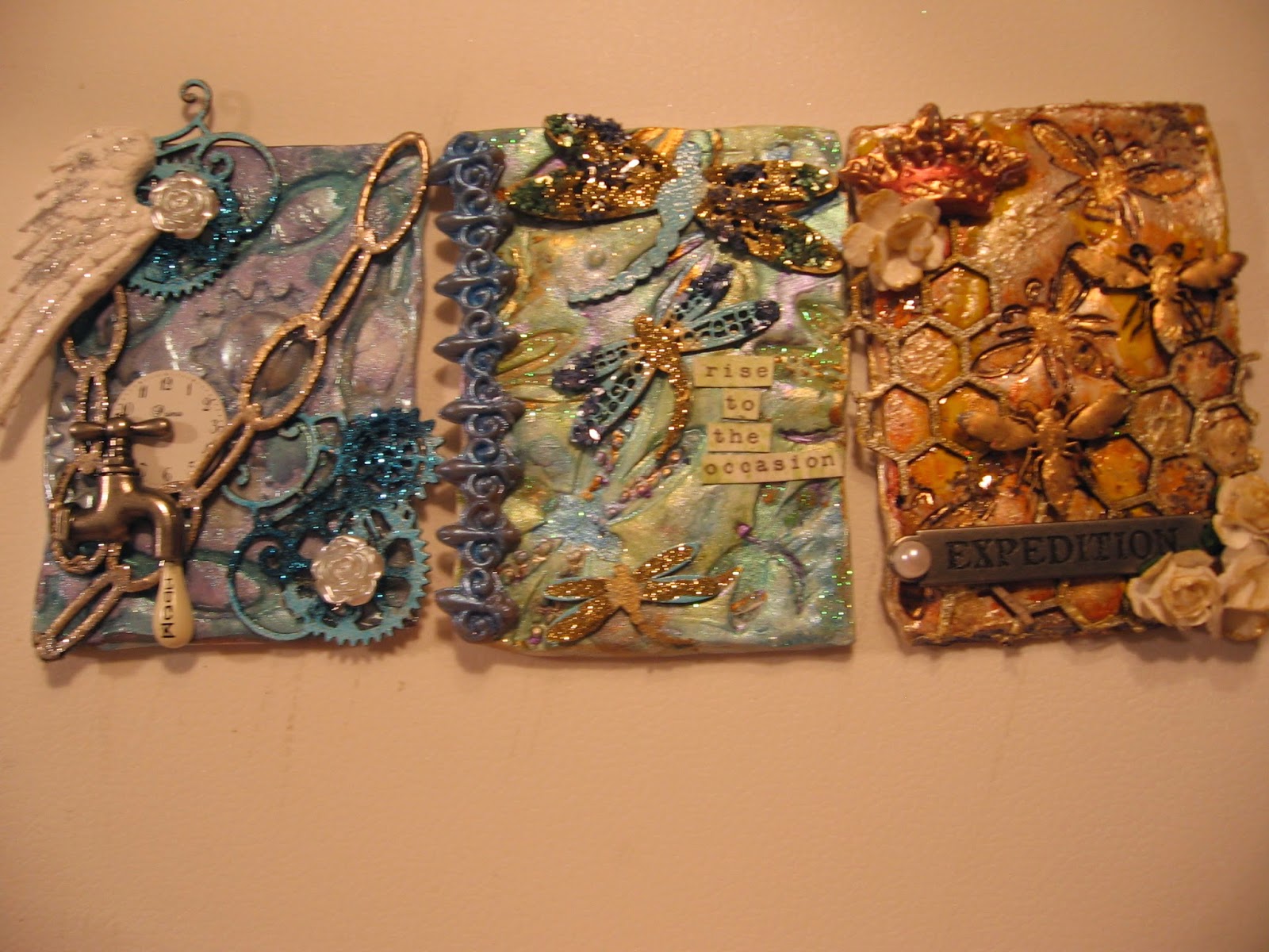 AngelDream Crafts: Clay ATC Tutorial Using Gina's Designs Chipboard