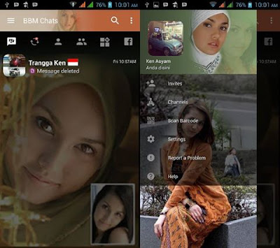 BBM Siti Maria Ozawa v3.2.0.6 Mod Apk Sexy