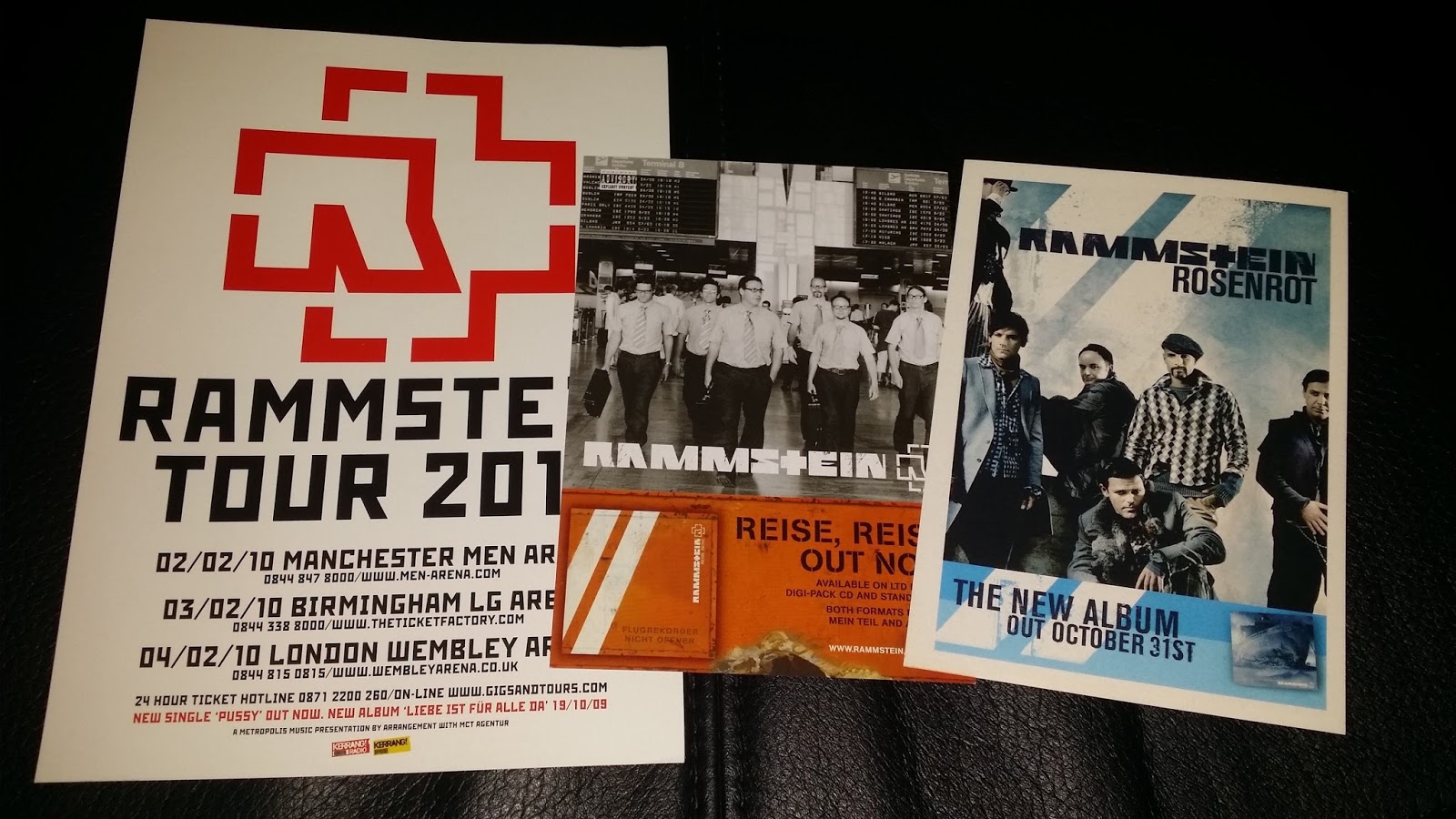 by Rammstein the collection RAMMSTEIN Welcome | Rammstein to RC: (Flyers) Rosenrot/ReiseReise -