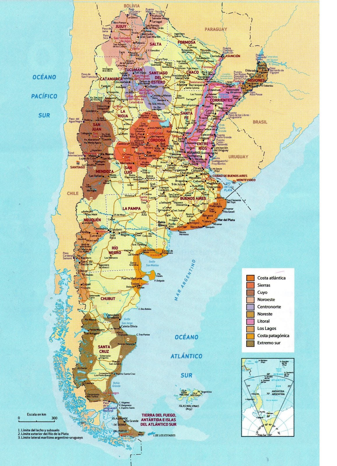 Mapa Turistico Argentina