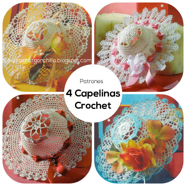 4 patrones de capelinas crochet con paso a paso 