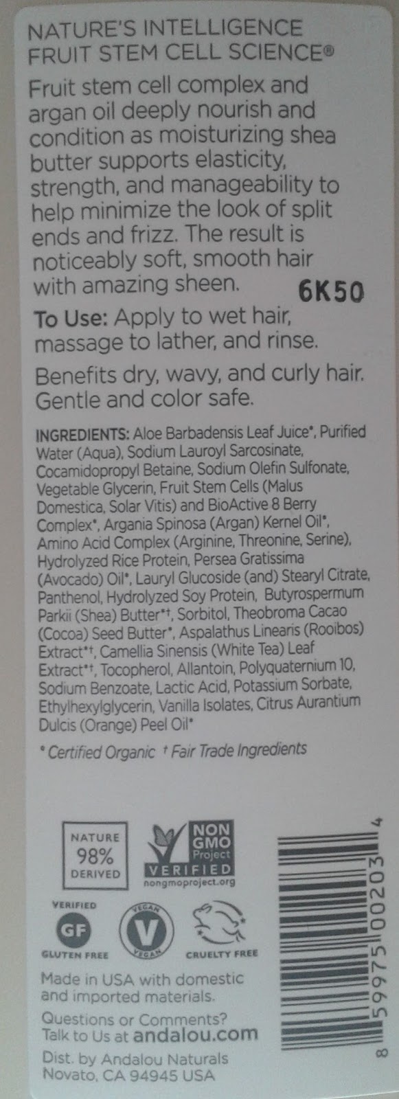Eikokurkuma Andalou Naturals, Shampoo, Moisture Rich, Argan Oil & Shea
