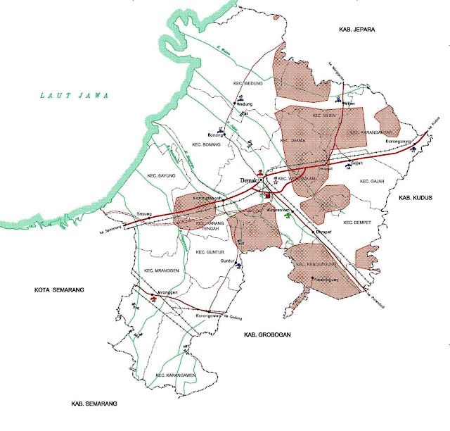 Gambar Peta Infrastruktur Kabupaten Demak
