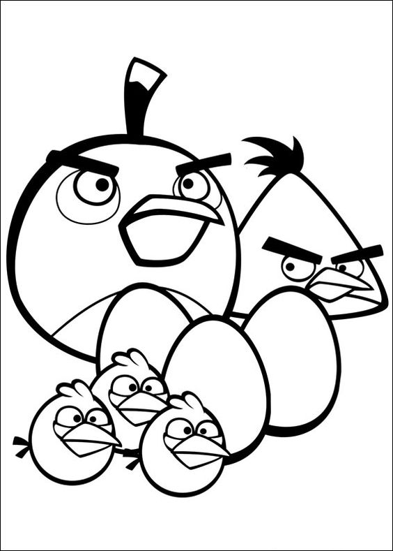 Tranh tô màu Angry Birds 04