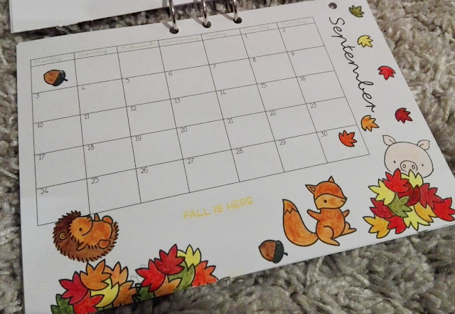 [DIY] Kalender Freebie: Selbstgemachter Kalender mit Stempeln