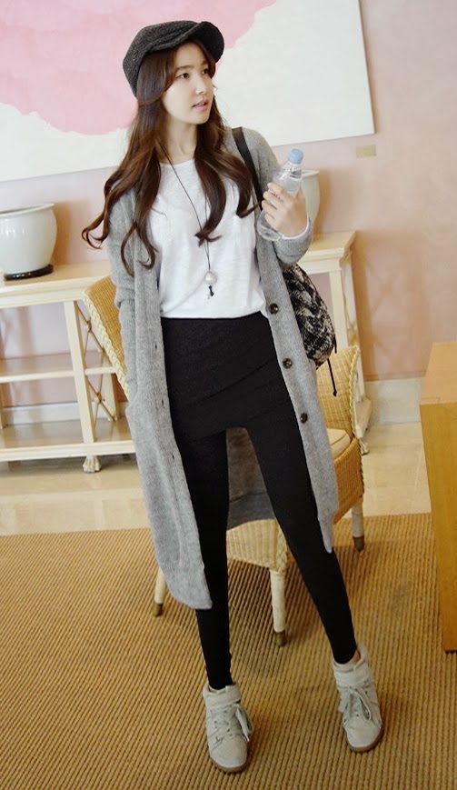 [Miamasvin] Leggings with Mini Skirt KSTYLICK Latest Korean Fashion