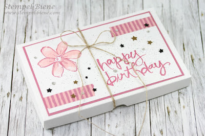 Tassenkuchenbox; Stampin' Up Tassenkuchenverpackung; Geburtstagsüberraschung basteln; stampin' Up Blog