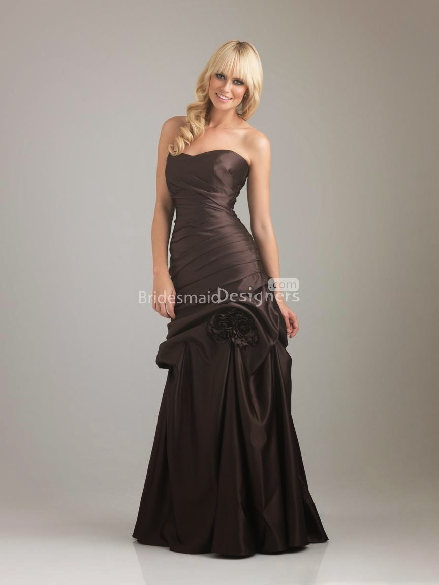 http://www.bridesmaiddesigners.com/exclusive-chocolate-sweetheart-sleeveless-long-drop-waist-pick-up-ruched-satin-prom-bridesmaid-dress-837.html