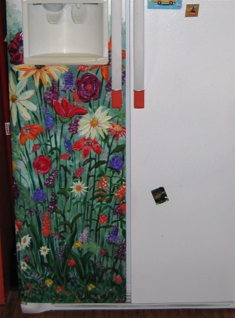 theArtisticFarmer: Painted Refrigerator Door
