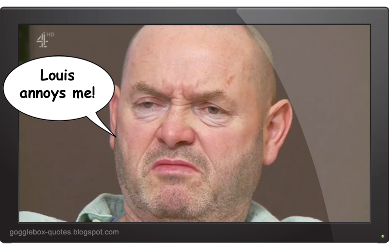 Gogglebox Quotes Series 12 Episode 10 Tom Malone on Louis Theroux