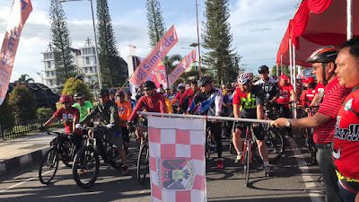 Fun Bike Untuk Pemilu Damai Keliling Danau Tondano