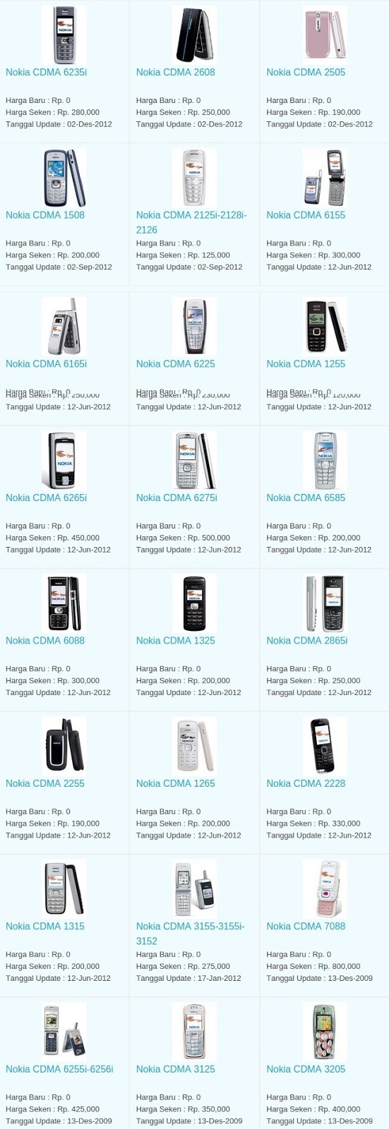 Harga Hp Terbaru Nokia CDMA Agustus 2016 Harga Hp Terbaru Nokia CDMA Agustus 2016
