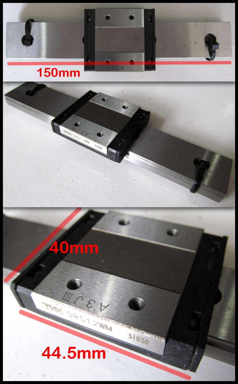 2nd MACHINE Linear motion guide, SRS12WM, 150mm rail length, THK