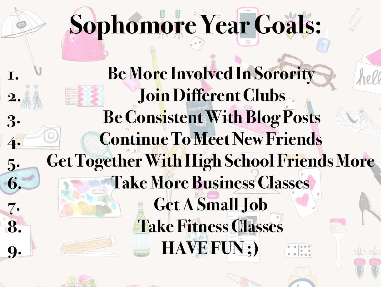 Melanie May Sophomore Year Of College Goals