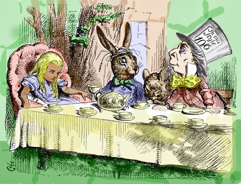 Alice's adventures in wonderland Alice, March Hare, Dormouse and the