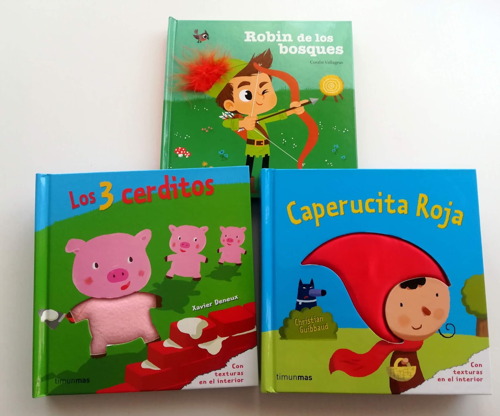 LOS TRES CERDITOS, Libros con texturas