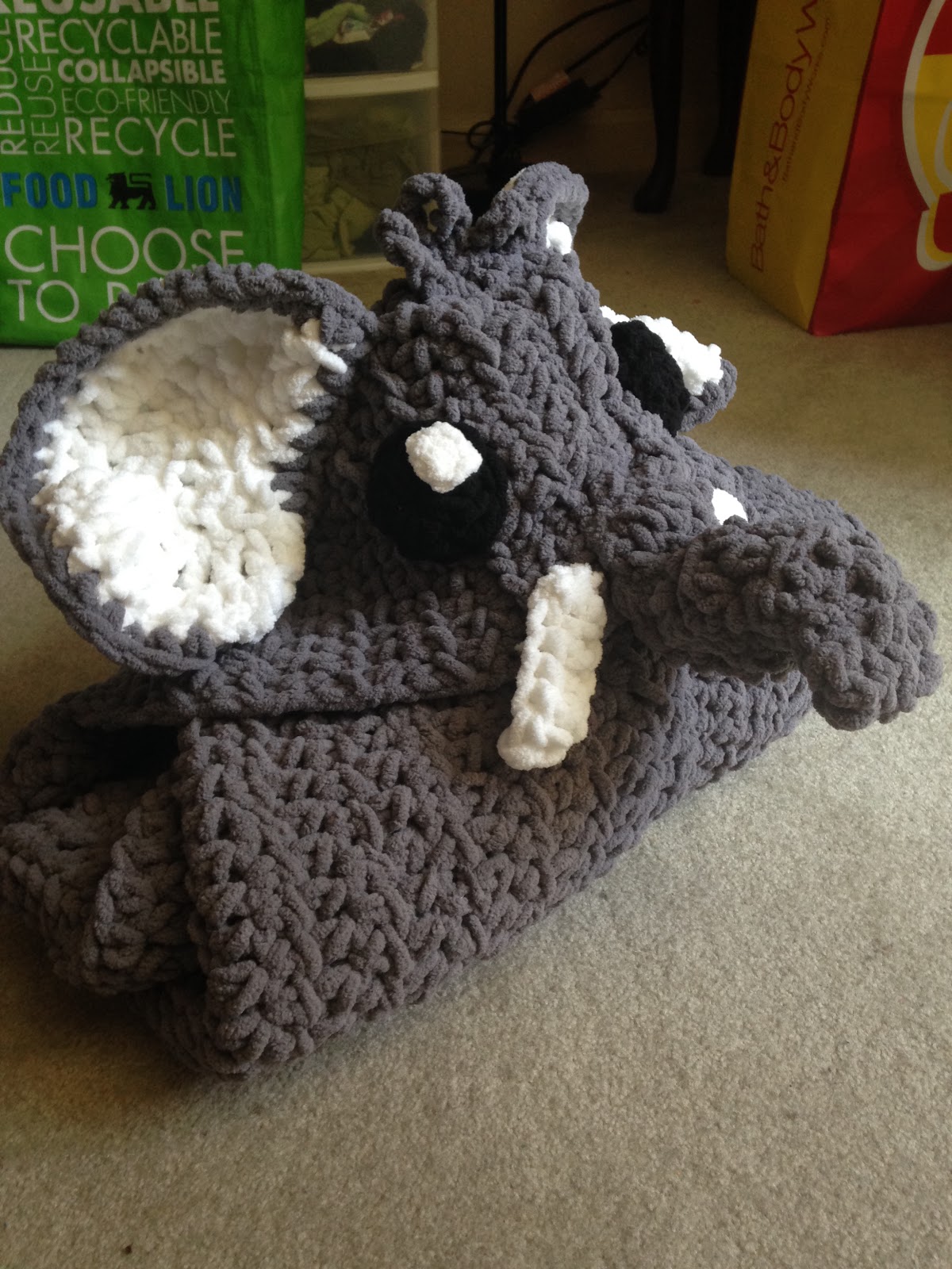 The Perfect Stitch... Hoodie Elephant Blanket