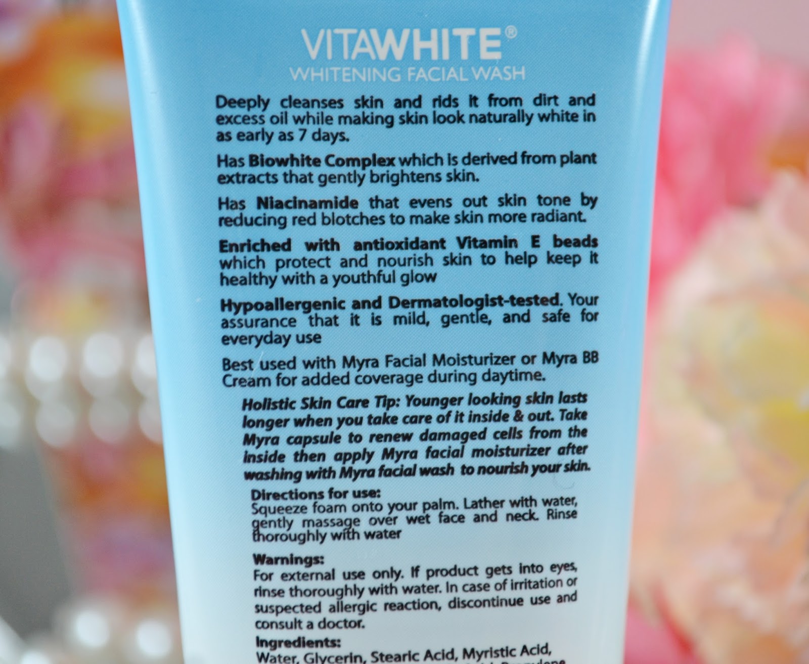 Myra VitaWhite Whitening Facial Wash All About Beauty 101