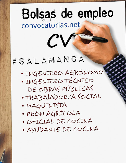 Convocatoria de bolsas de empleo en Salamanca 2017 Convocatoria de bolsas de empleo en la diputación de Salamanca en noviembre de 2017