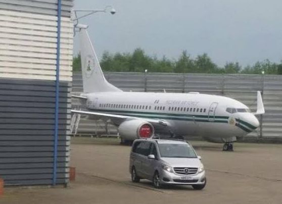 f Presidency explains why presidential jet is parked in London