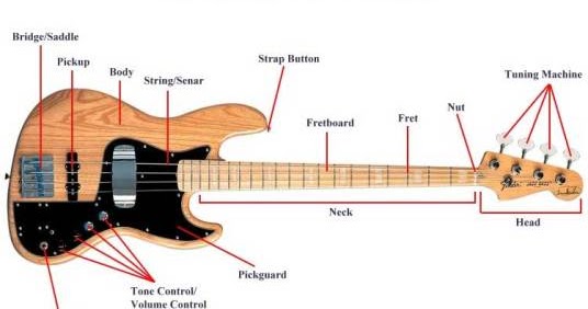Mengenal Bagian Pada Gitar Bass Panduan Belajar Gitar Mengenal Bagian Pada Gitar Bass Panduan Belajar Gitar
