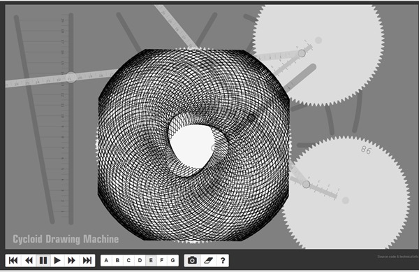 Spirographe en ligne :mécanisme