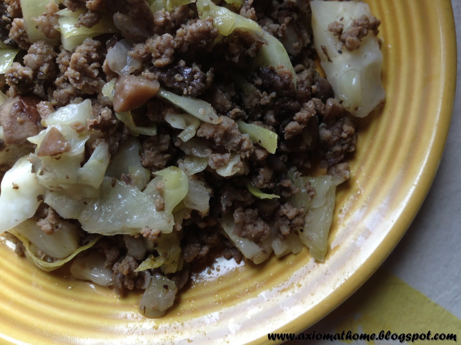 Axiom At Home Ground Beef and Cabbage