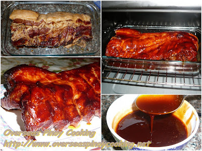 Pinoy Baked BBQ Pork Ribs - Cooking Procedure
