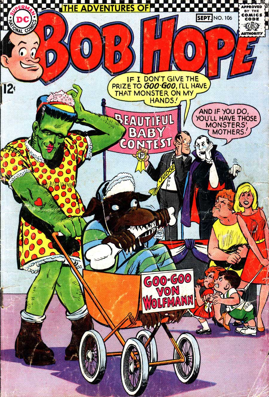 Adventures of Bob Hope v1 #106 - Neal Adams dc 1960s comic book cover art