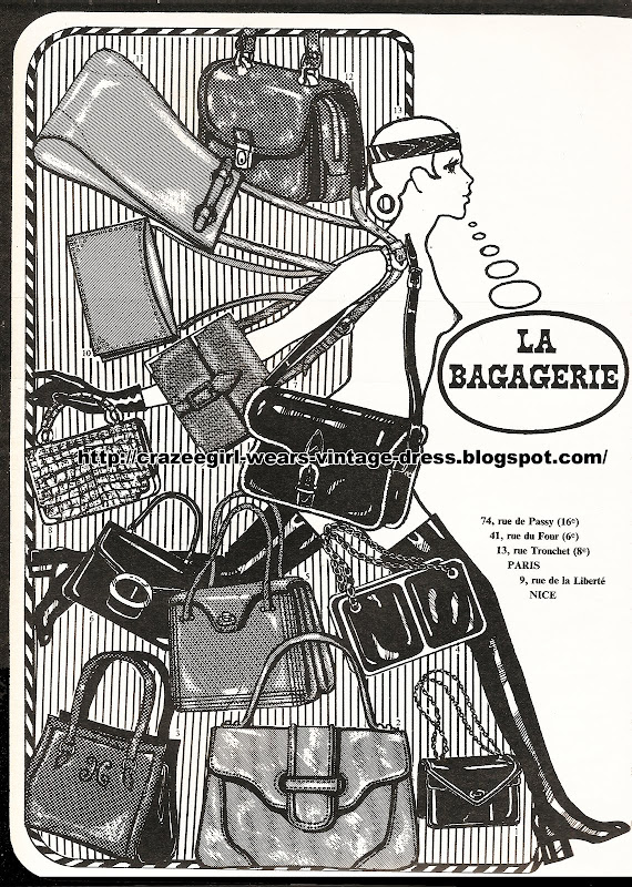 La Bagagerie - Bags , handbags - 1968 60s 1960 graphic design