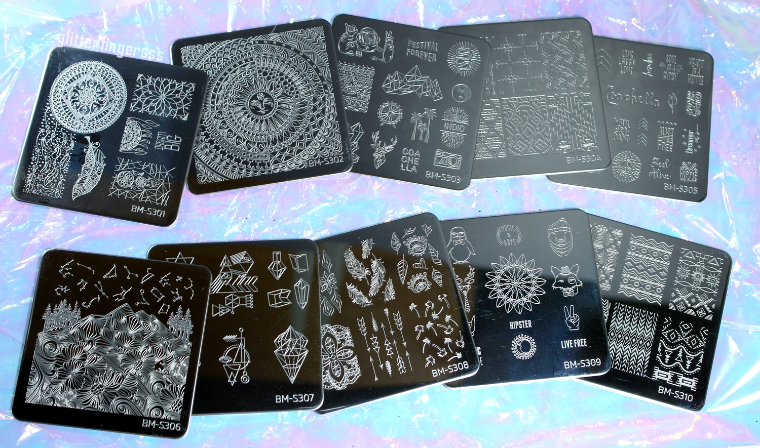 8. Angelic Nail Stamping Plate Bundle - wide 4