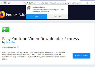 Download video youtube menggunakan Mozilla Firefox