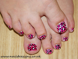 nail leopard pink print toe nails designs easy short cute finger accent very think